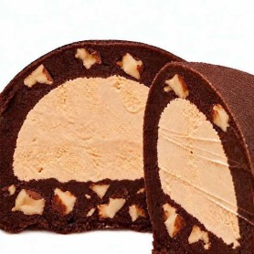 BOMBE GLACÉE - ROCHER AUX NOISETTES