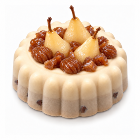 COURONNE GLACÉE - GLACE MARRON GLACÉE ET SORBET POIRE